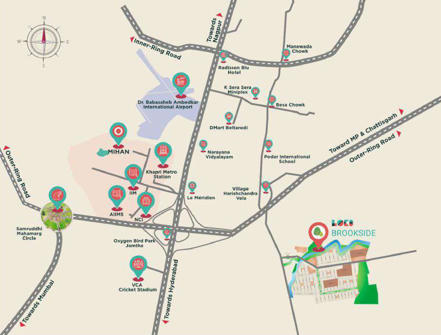 Lok8 Brookside Location Map